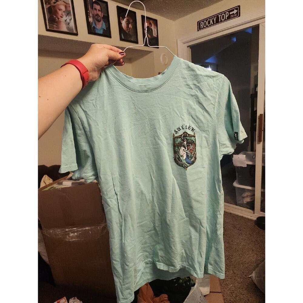 Sullen Art Collective Shark Teal Medium T-Shirt CR2